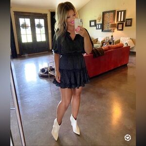 Buddy Love Black Leopard Print Dress